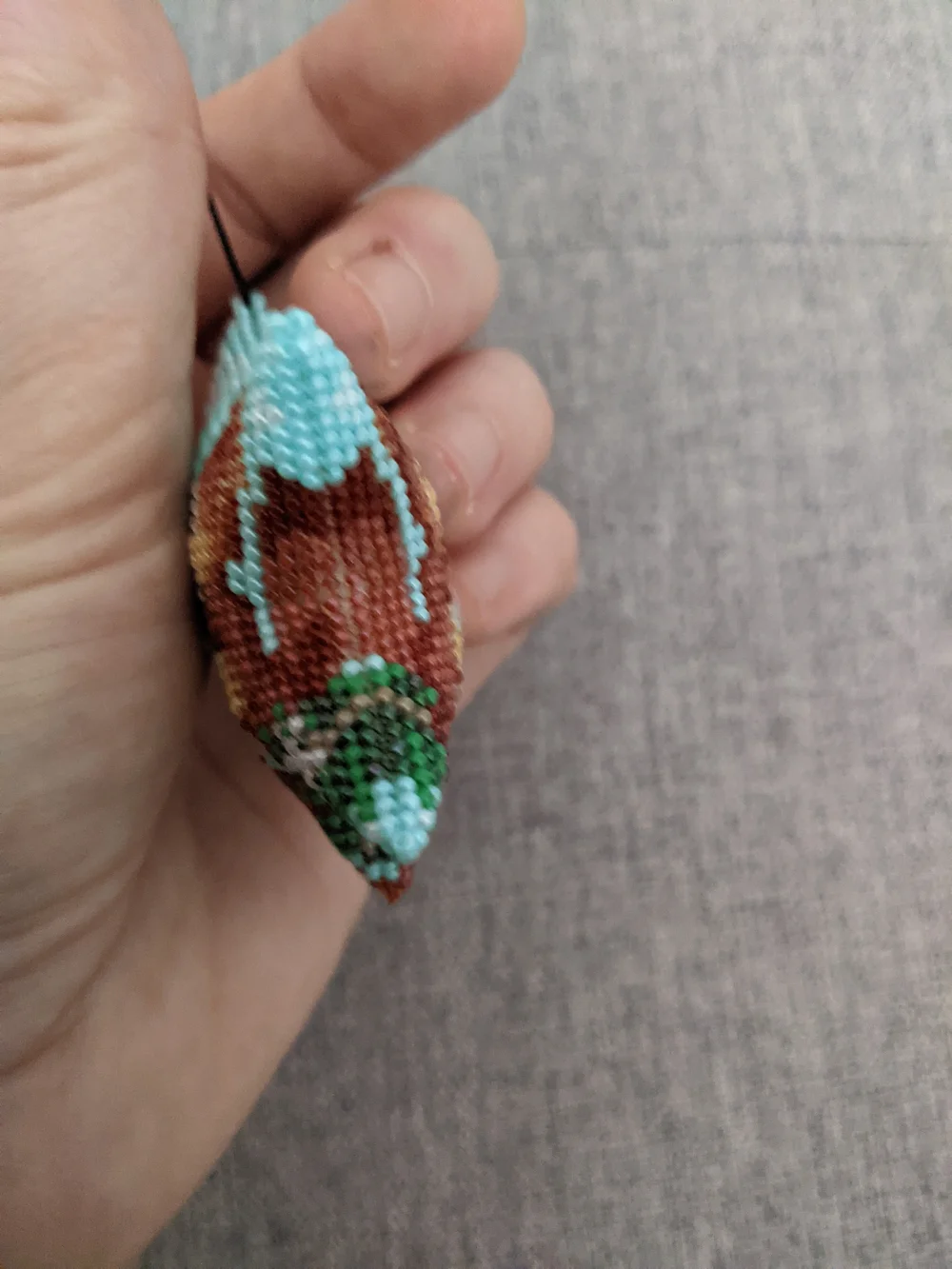 Handmade beaded star
